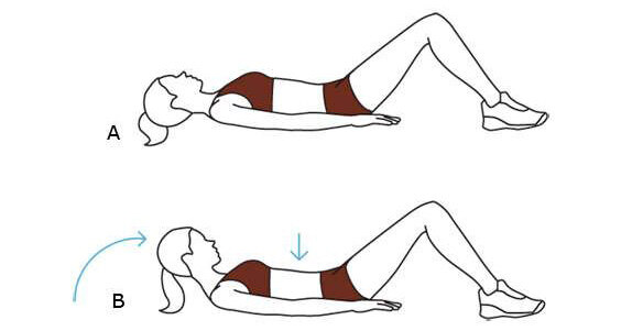 Делайте упражнение на полу, отрывая голову от ровной поверхности.