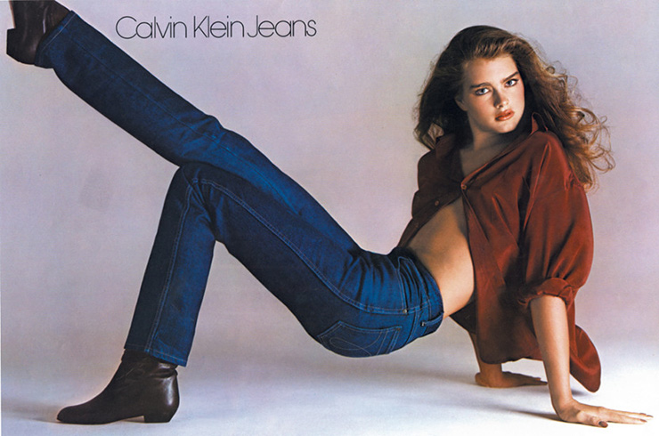 Брук Шилдс в рекламе Calvin Klein