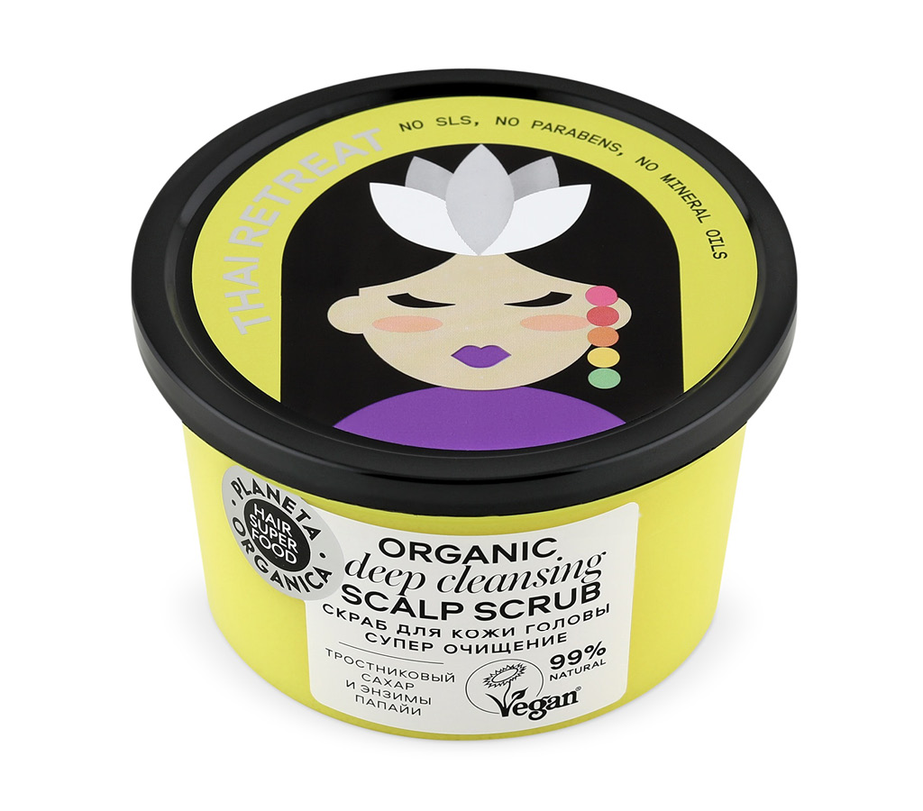 Скраб для кожи головы Planeta Organica Hair Super Food супер очищение