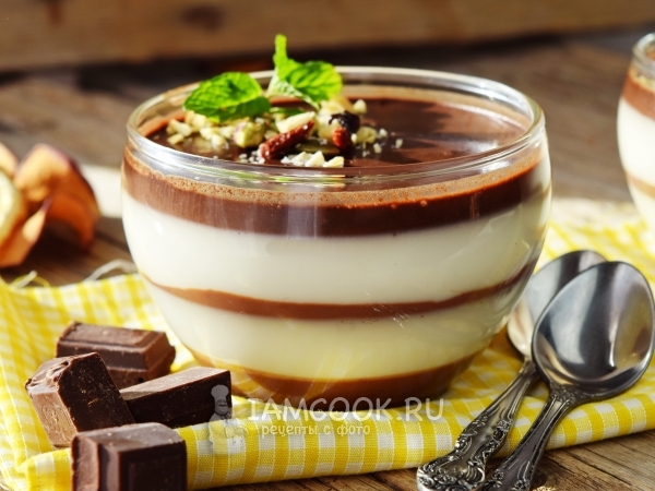 Молочно-шоколадное желе – кулинарный рецепт